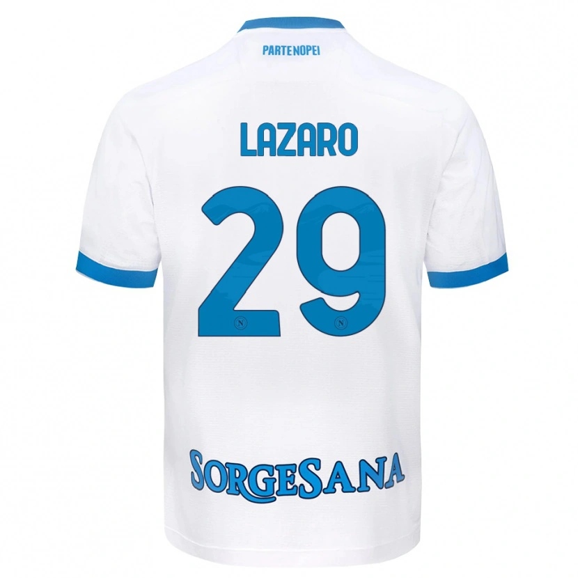 Danxen Kid Paloma Lázaro #29 White Sky Blue Away Jersey 2026/27 T-Shirt