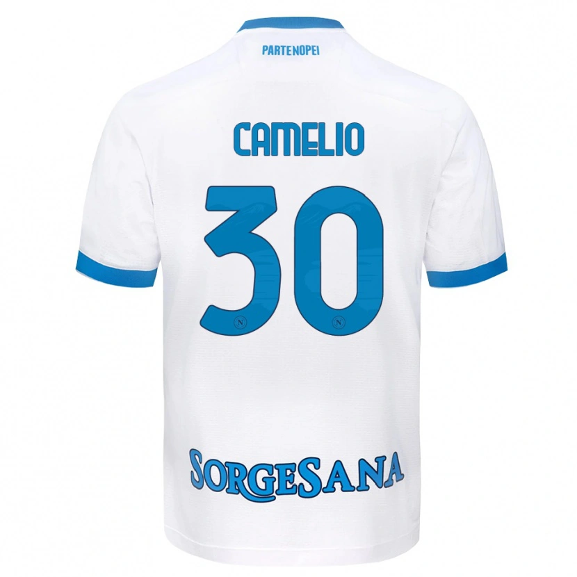 Danxen Kid Umberto Camelio #30 White Sky Blue Away Jersey 2026/27 T-Shirt