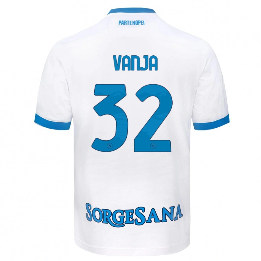 Danxen Kid Vanja Milinković-Savić #32 White Sky Blue Away Jersey 2026/27 T-Shirt