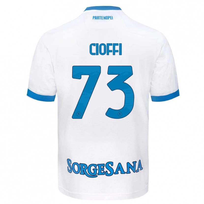 Danxen Kid Antonio Cioffi #73 White Sky Blue Away Jersey 2026/27 T-Shirt