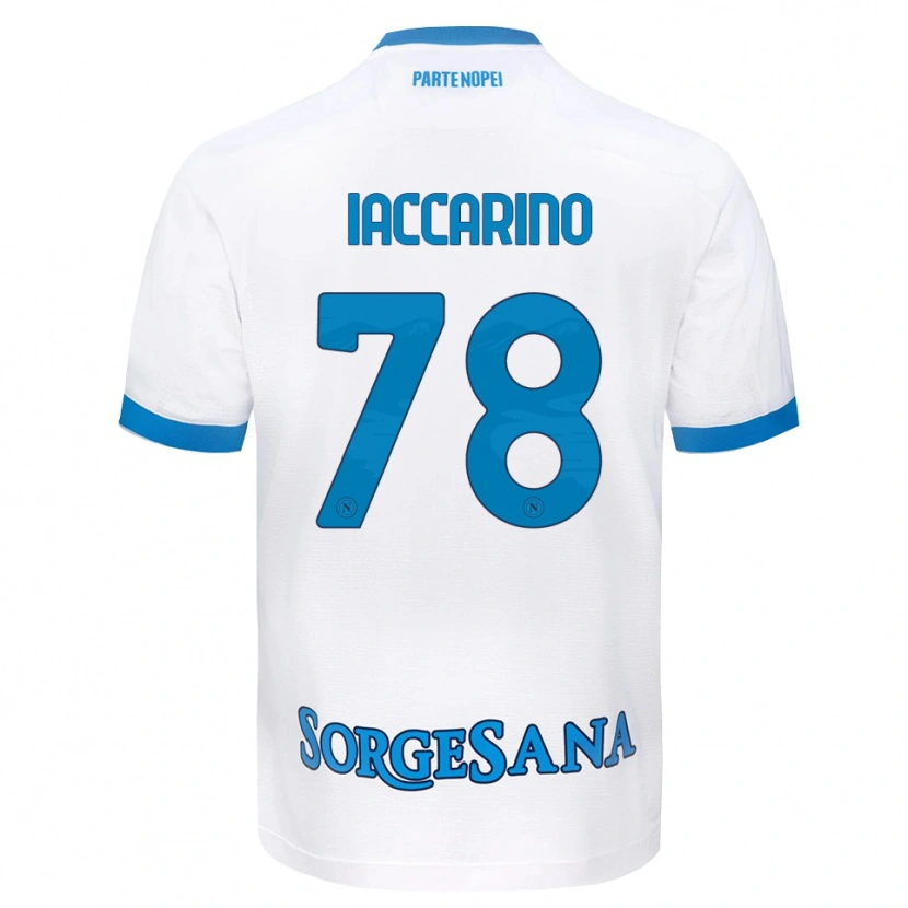 Danxen Kid Gennaro Iaccarino #78 White Sky Blue Away Jersey 2026/27 T-Shirt