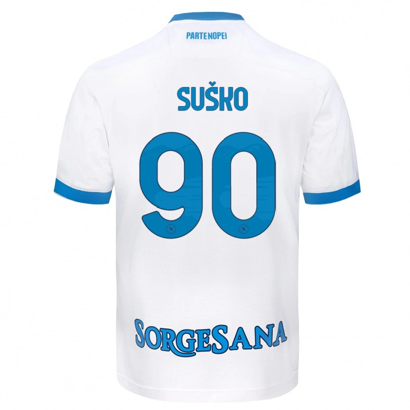 Danxen Kid Daniel Suško #90 White Sky Blue Away Jersey 2026/27 T-Shirt