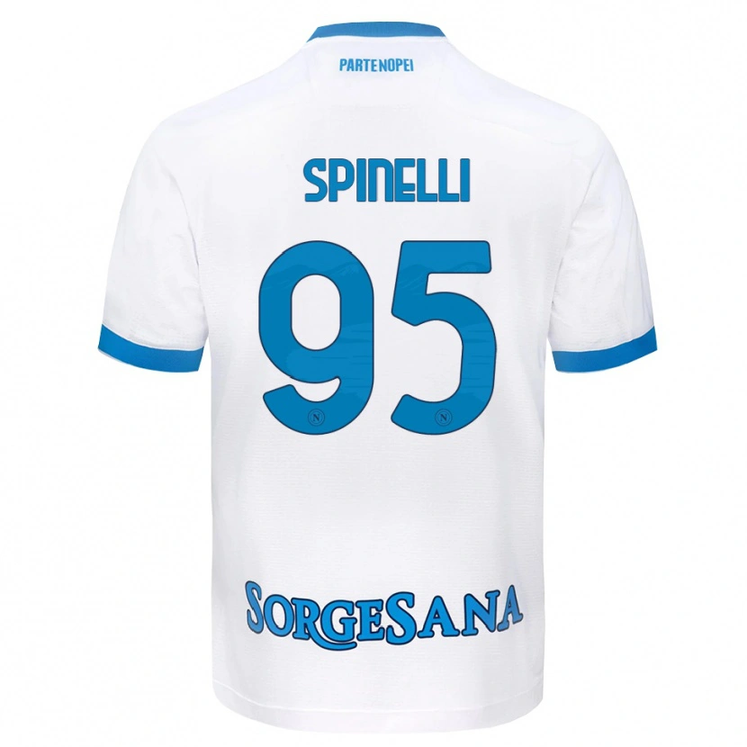 Danxen Kid David Spinelli #95 White Sky Blue Away Jersey 2026/27 T-Shirt
