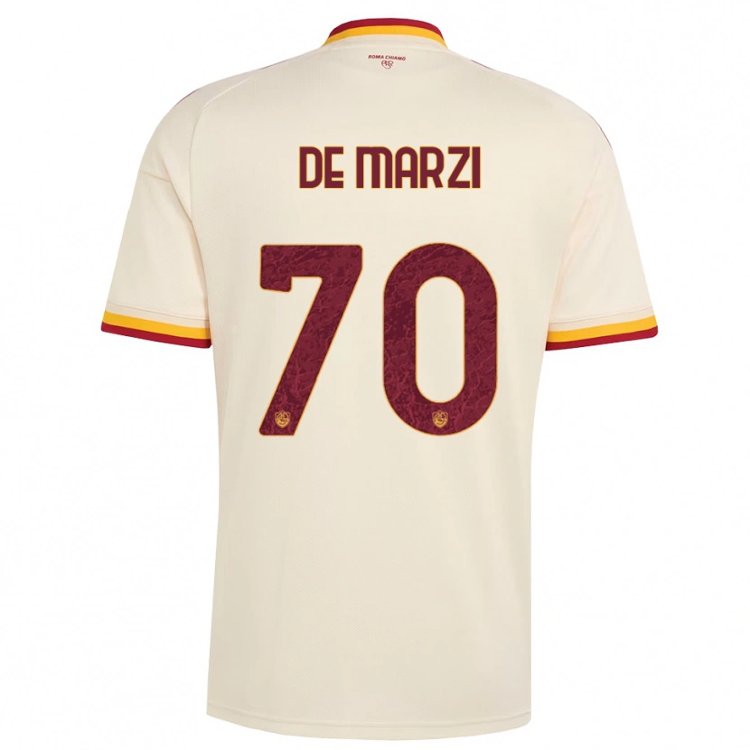 Danxen Kid Giorgio De Marzi #70 Champagne Red Yellow Away Jersey 2026/27 T-Shirt
