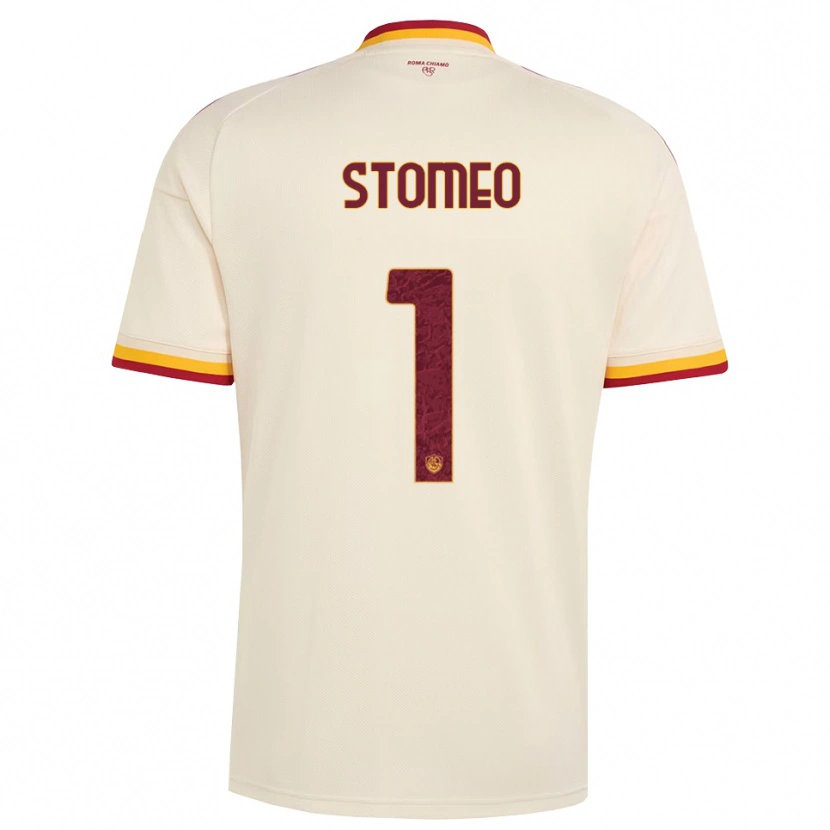 Danxen Kid Giorgio Stomeo #1 Champagne Red Yellow Away Jersey 2026/27 T-Shirt