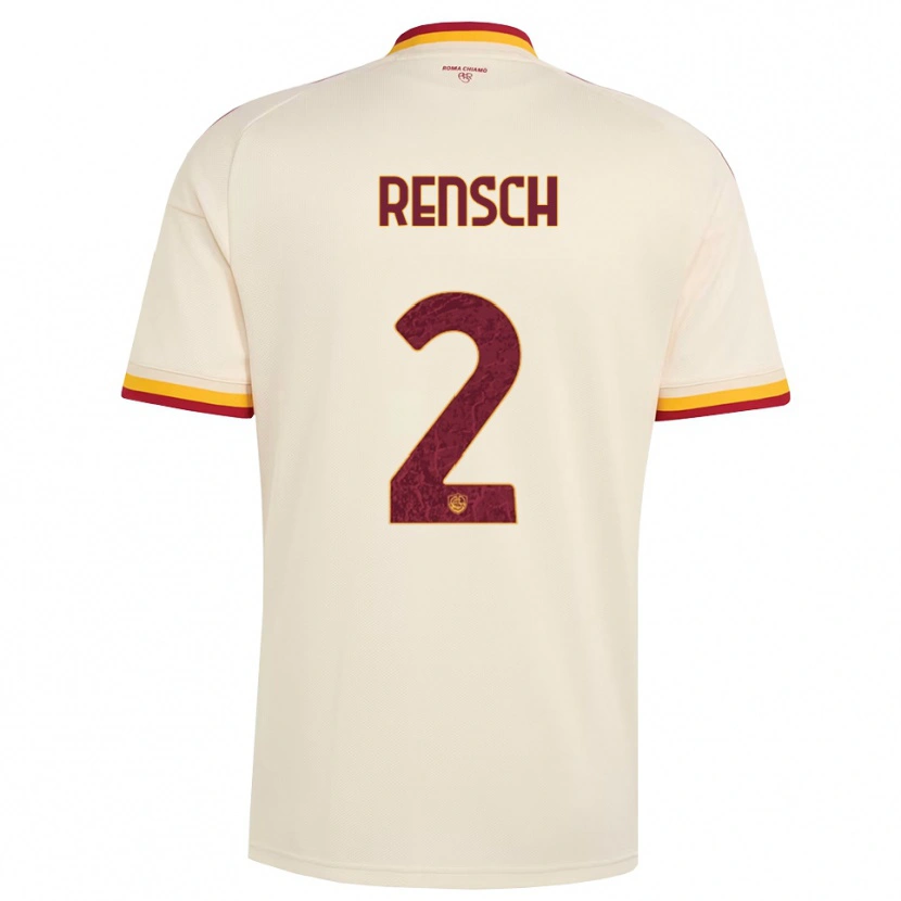 Danxen Kid Devyne Rensch #2 Champagne Red Yellow Away Jersey 2026/27 T-Shirt