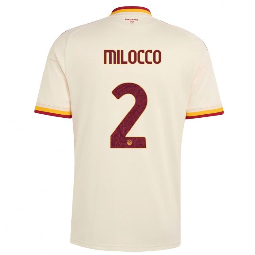 Danxen Kid Matias Milocco #2 Champagne Red Yellow Away Jersey 2026/27 T-Shirt