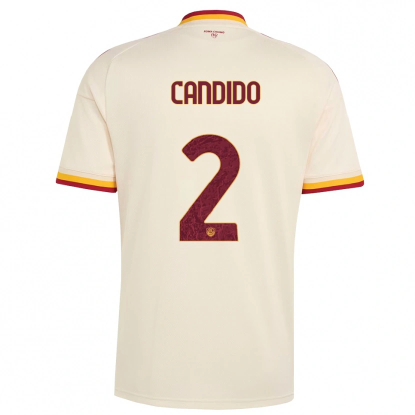 Danxen Kid Gabriele Candido #2 Champagne Red Yellow Away Jersey 2026/27 T-Shirt