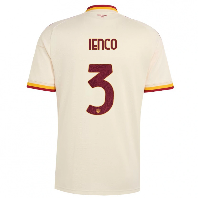 Danxen Kid Simone Ienco #3 Champagne Red Yellow Away Jersey 2026/27 T-Shirt