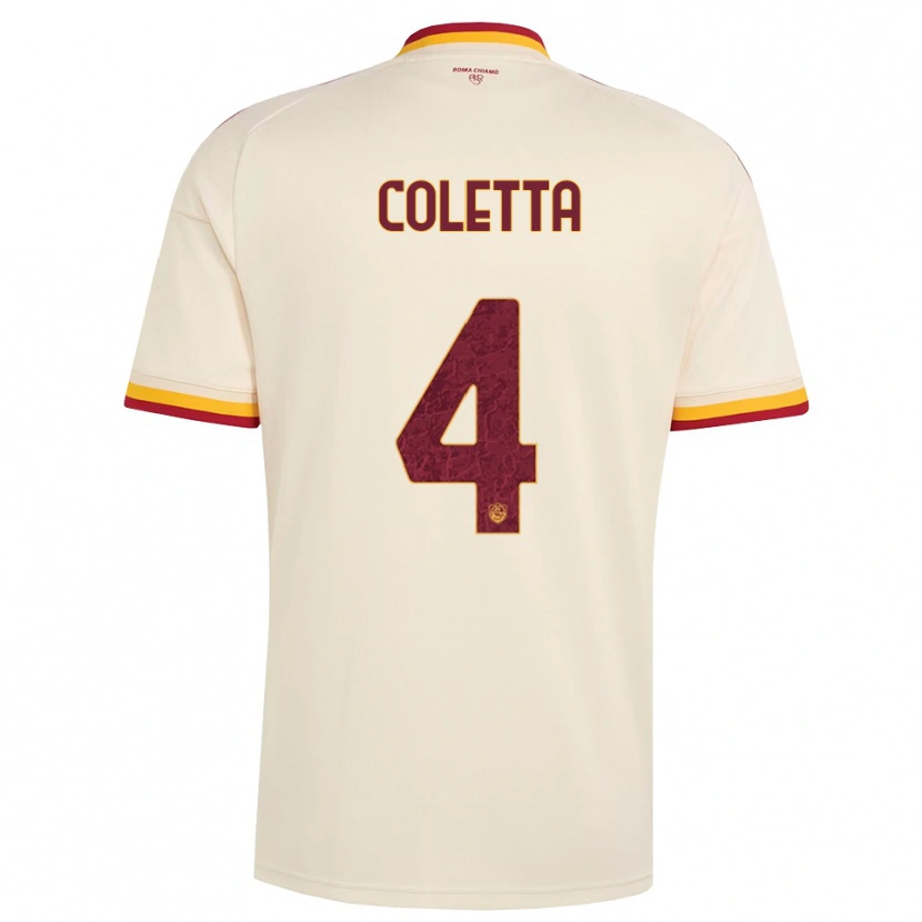 Danxen Kid Francesco Coletta #4 Champagne Red Yellow Away Jersey 2026/27 T-Shirt