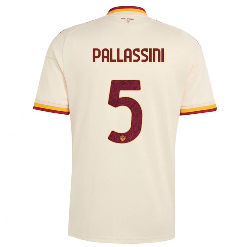 Danxen Kid Luca Pallassini #5 Champagne Red Yellow Away Jersey 2026/27 T-Shirt