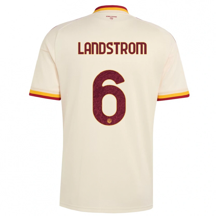 Danxen Kid Elin Landstrom #6 Champagne Red Yellow Away Jersey 2026/27 T-Shirt