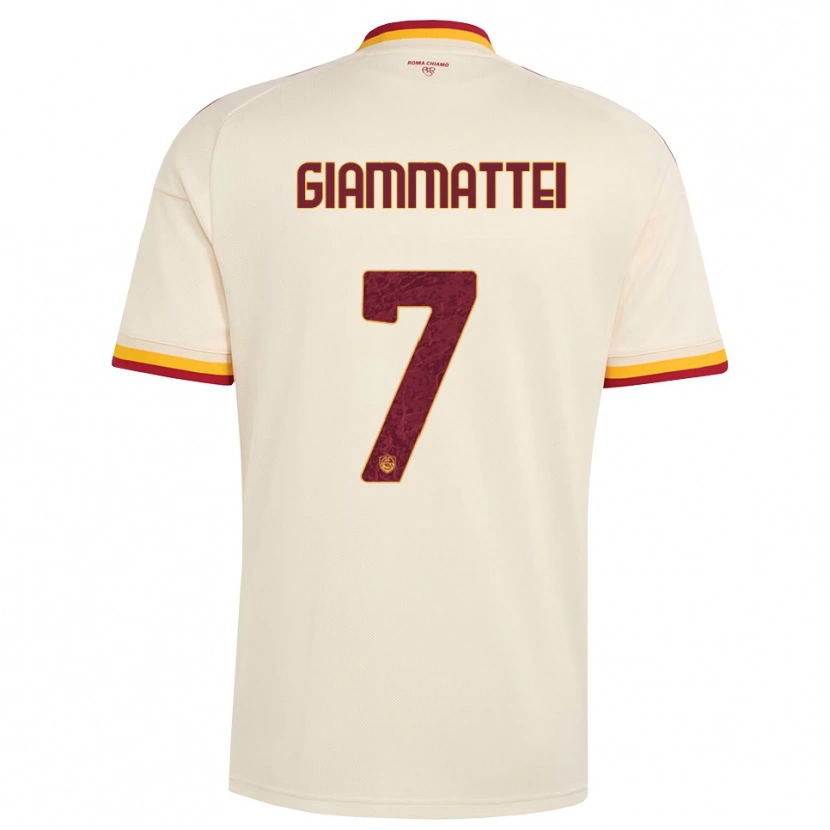 Danxen Kid Gioele Giammattei #7 Champagne Red Yellow Away Jersey 2026/27 T-Shirt