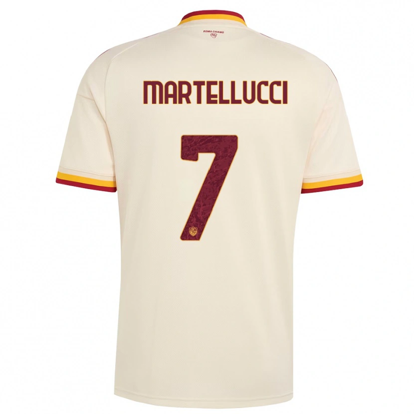 Danxen Kid Federico Martellucci #7 Champagne Red Yellow Away Jersey 2026/27 T-Shirt