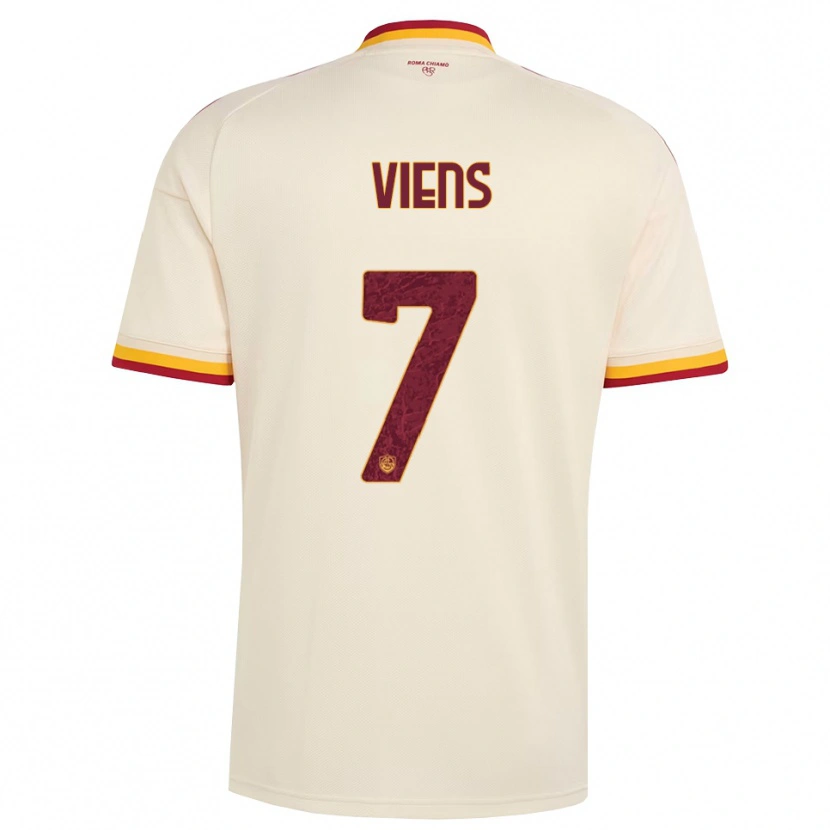 Danxen Kid Evelyne Viens #7 Champagne Red Yellow Away Jersey 2026/27 T-Shirt