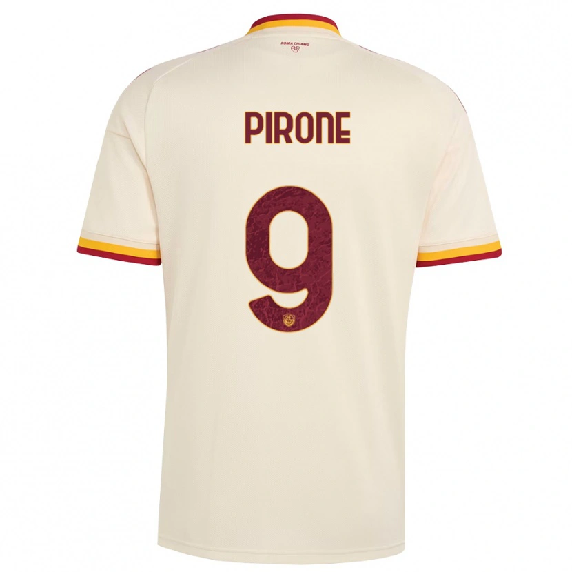 Danxen Kid Valeria Pirone #9 Champagne Red Yellow Away Jersey 2026/27 T-Shirt