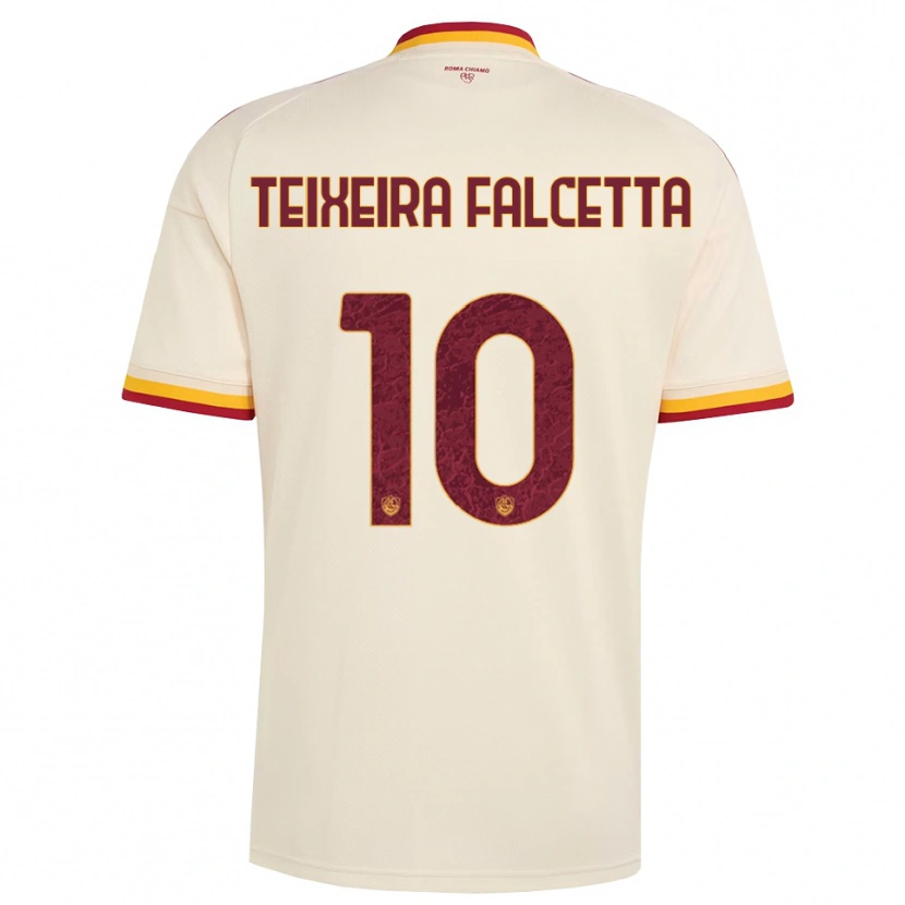 Danxen Kid Pietro Teixeira Falcetta #10 Champagne Red Yellow Away Jersey 2026/27 T-Shirt