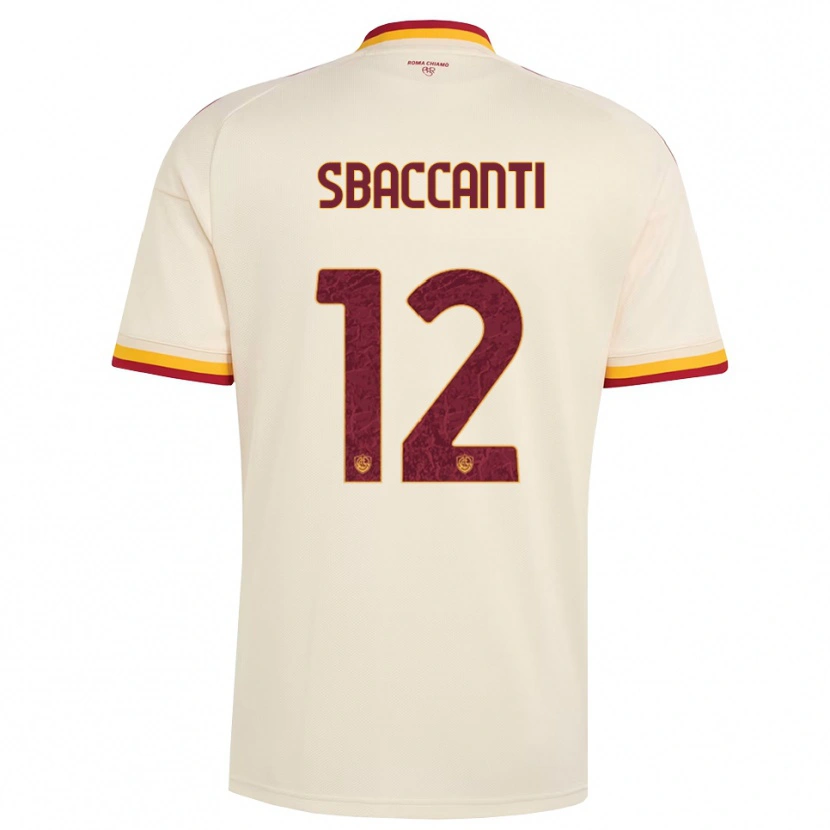 Danxen Kid Christian Sbaccanti #12 Champagne Red Yellow Away Jersey 2026/27 T-Shirt