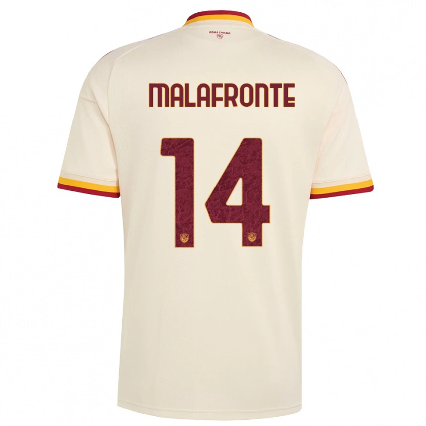 Danxen Kid Matteo Malafronte #14 Champagne Red Yellow Away Jersey 2026/27 T-Shirt