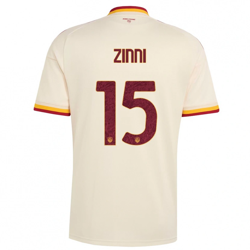 Danxen Kid Raul Zinni #15 Champagne Red Yellow Away Jersey 2026/27 T-Shirt