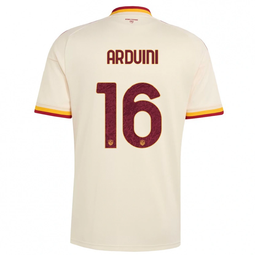 Danxen Kid Giacomo Arduini #16 Champagne Red Yellow Away Jersey 2026/27 T-Shirt
