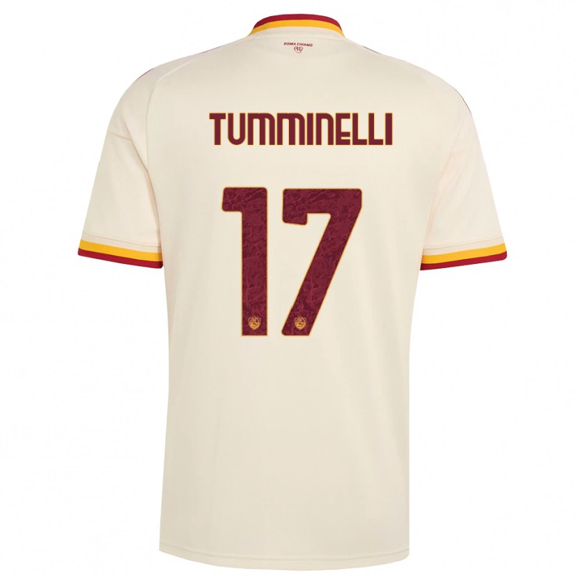 Danxen Kid Gianmarco Tumminelli #17 Champagne Red Yellow Away Jersey 2026/27 T-Shirt