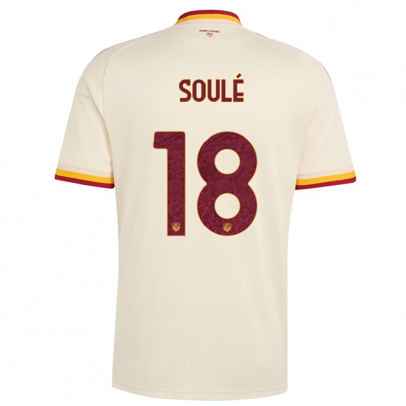 Danxen Kid Matías Soulé #18 Champagne Red Yellow Away Jersey 2026/27 T-Shirt