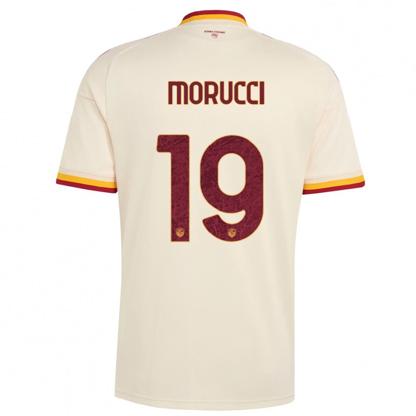 Danxen Kid Edoardo Morucci #19 Champagne Red Yellow Away Jersey 2026/27 T-Shirt