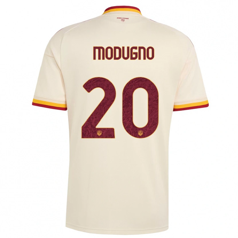 Danxen Kid Emanuele Modugno #20 Champagne Red Yellow Away Jersey 2026/27 T-Shirt