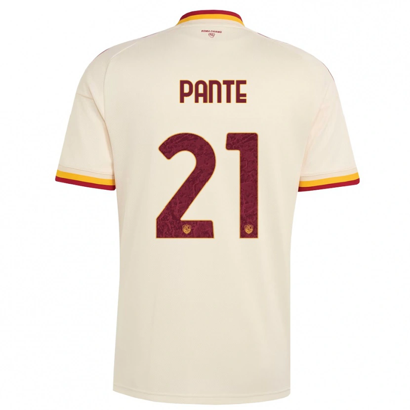 Danxen Kid Mia Tecla Christina Pante #21 Champagne Red Yellow Away Jersey 2026/27 T-Shirt