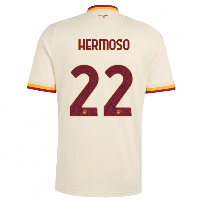 Danxen Kid Mario Hermoso #22 Champagne Red Yellow Away Jersey 2026/27 T-Shirt