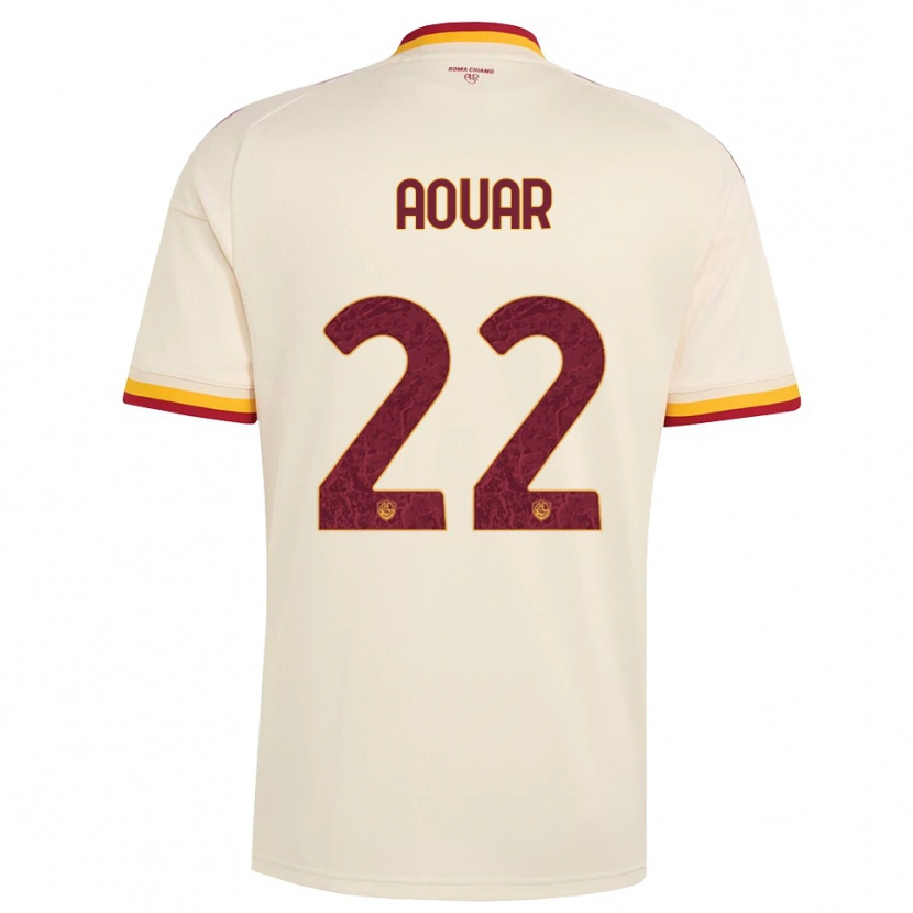 Danxen Kid Houssem Aouar #22 Champagne Red Yellow Away Jersey 2026/27 T-Shirt