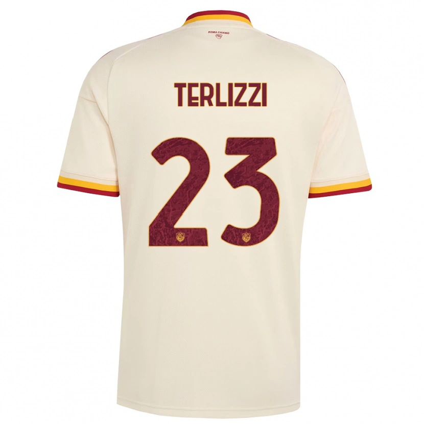 Danxen Kid Federico Terlizzi #23 Champagne Red Yellow Away Jersey 2026/27 T-Shirt