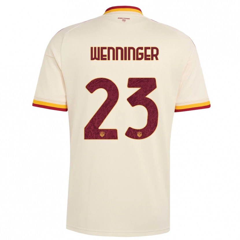 Danxen Kid Carina Wenninger #23 Champagne Red Yellow Away Jersey 2026/27 T-Shirt