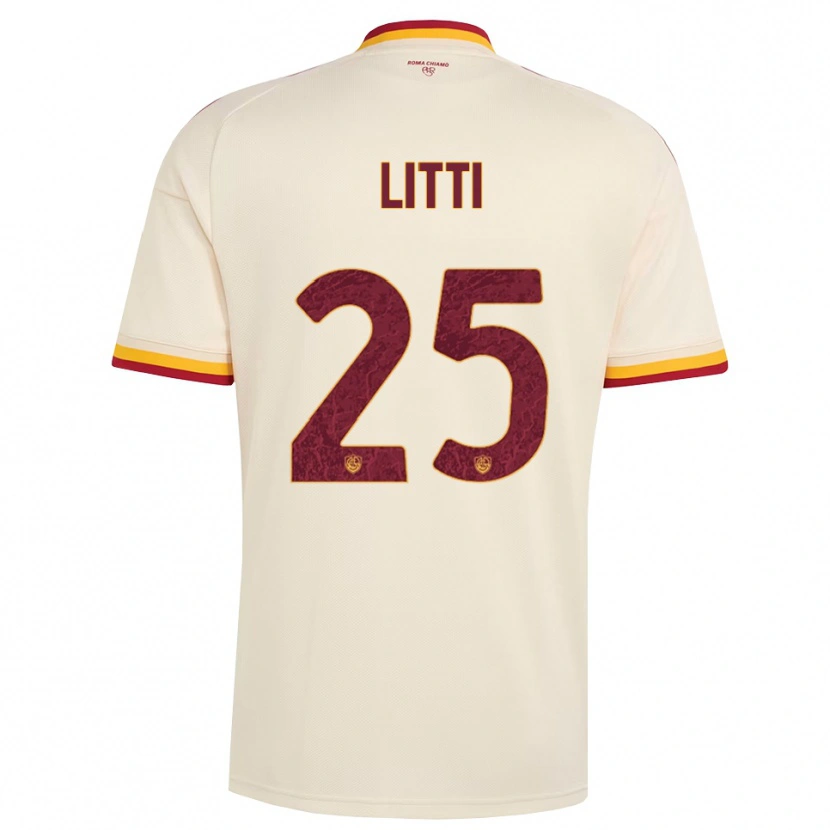 Danxen Kid Marco Litti #25 Champagne Red Yellow Away Jersey 2026/27 T-Shirt