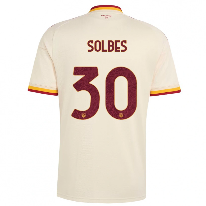 Danxen Kid Ricardo Solbes #30 Champagne Red Yellow Away Jersey 2026/27 T-Shirt
