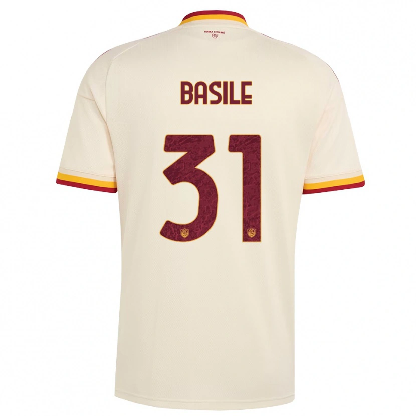 Danxen Kid Filippo Basile #31 Champagne Red Yellow Away Jersey 2026/27 T-Shirt
