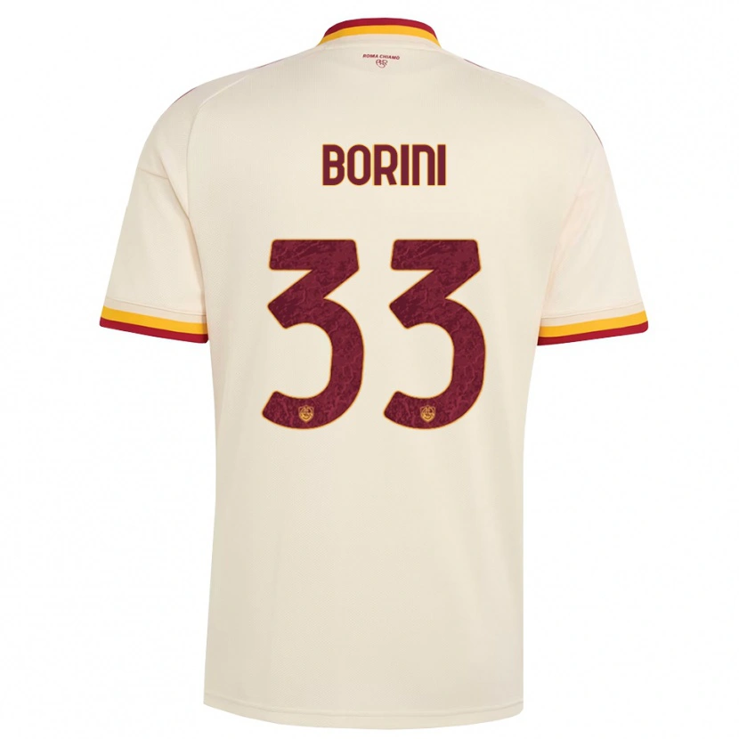 Danxen Kid Joyce Borini #33 Champagne Red Yellow Away Jersey 2026/27 T-Shirt