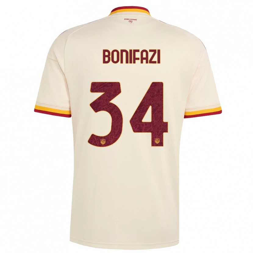 Danxen Kid Giampaolo Bonifazi #34 Champagne Red Yellow Away Jersey 2026/27 T-Shirt