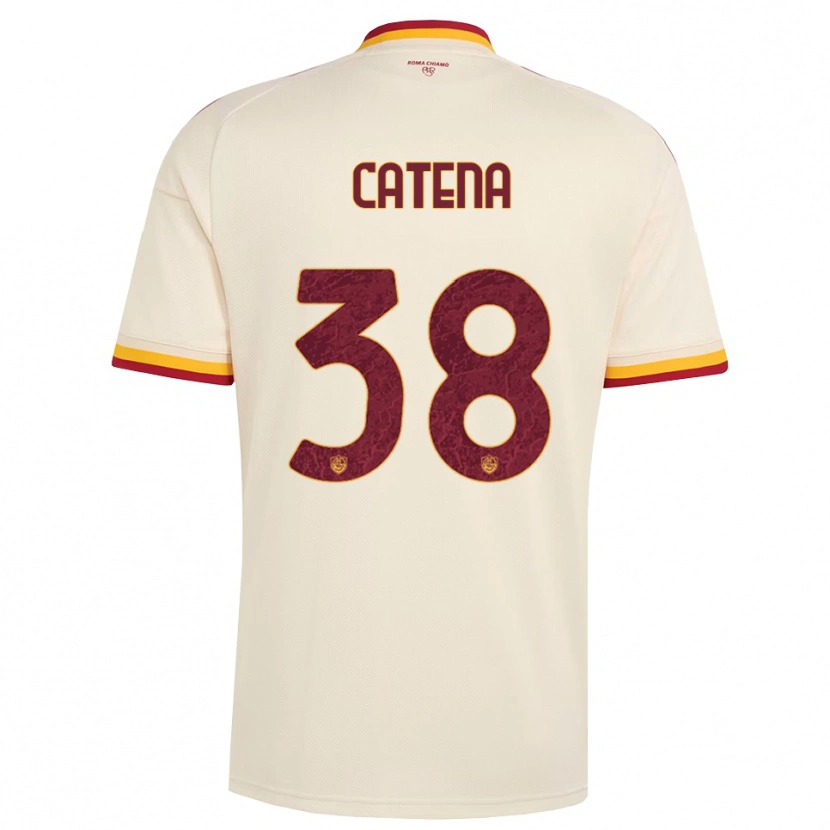 Danxen Kid Giada Catena #38 Champagne Red Yellow Away Jersey 2026/27 T-Shirt