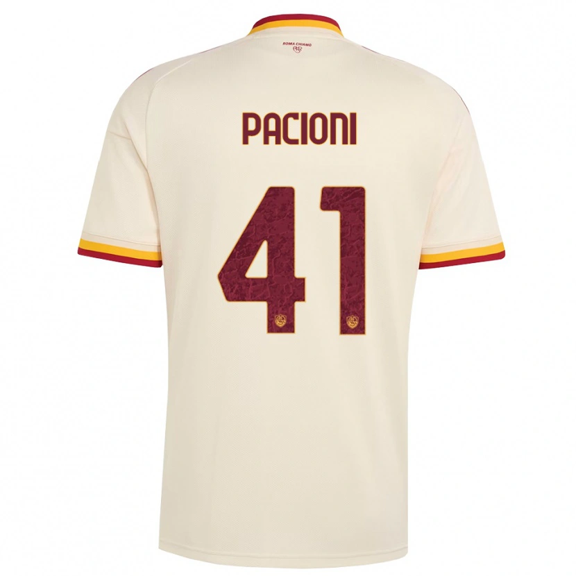Danxen Kid Eleonora Pacioni #41 Champagne Red Yellow Away Jersey 2026/27 T-Shirt