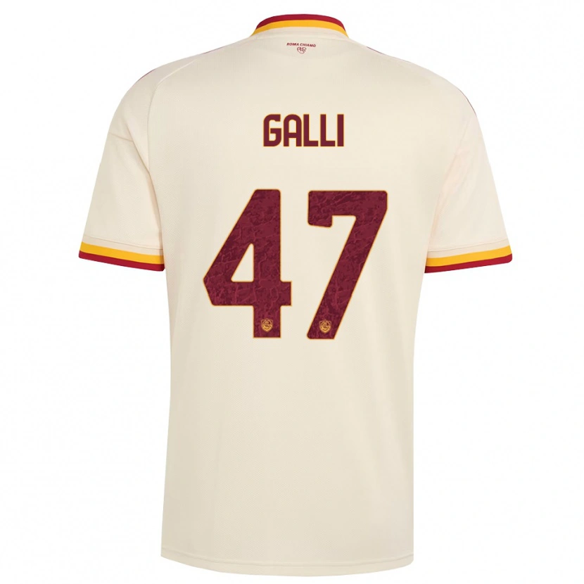 Danxen Kid Giulia Galli #47 Champagne Red Yellow Away Jersey 2026/27 T-Shirt