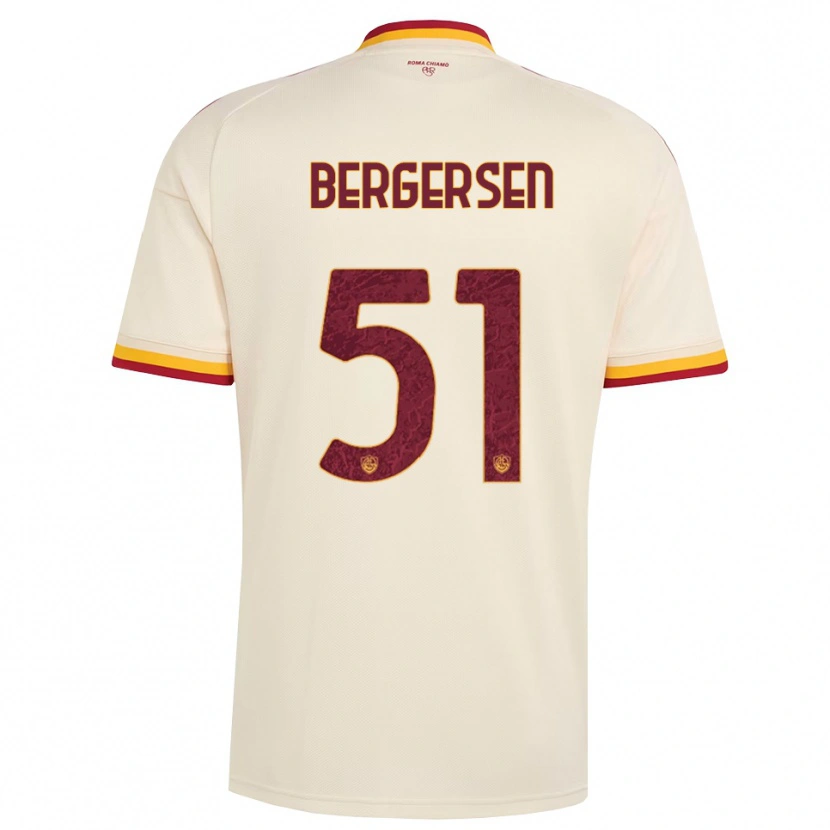 Danxen Kid Mina Bergersen #51 Champagne Red Yellow Away Jersey 2026/27 T-Shirt