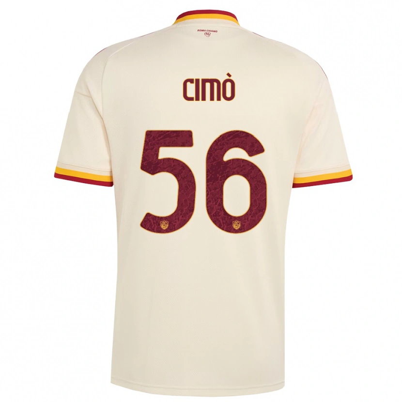 Danxen Kid Giada Cimò #56 Champagne Red Yellow Away Jersey 2026/27 T-Shirt