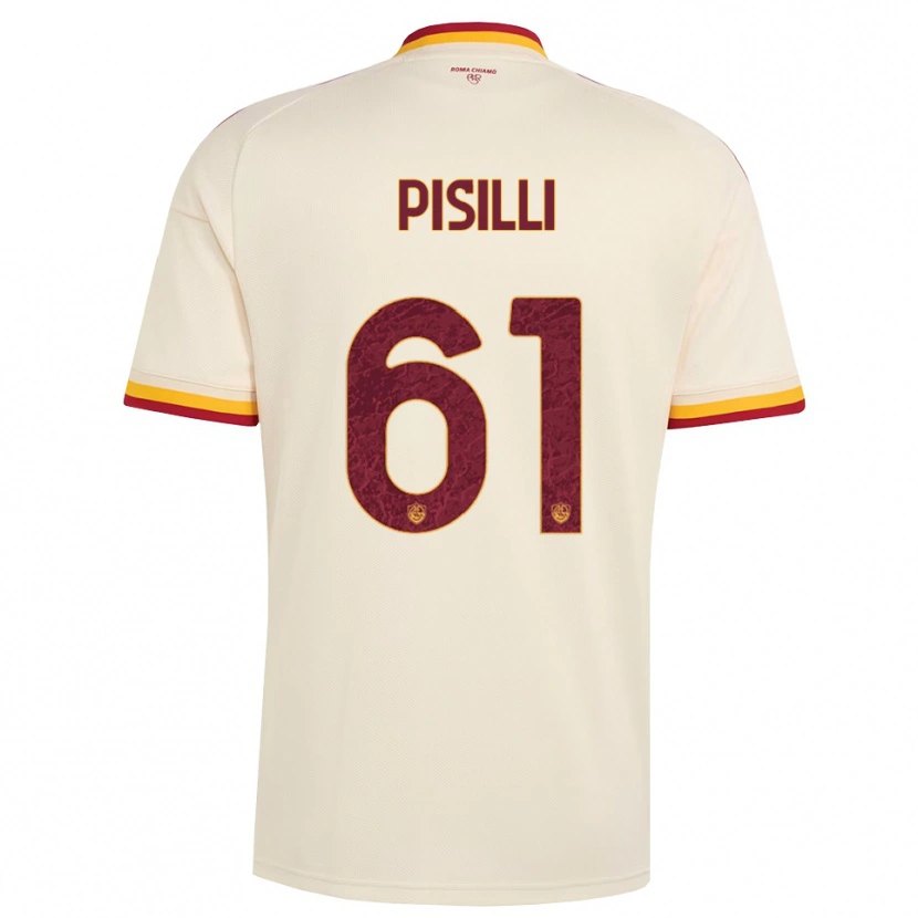 Danxen Kid Niccolò Pisilli #61 Champagne Red Yellow Away Jersey 2026/27 T-Shirt