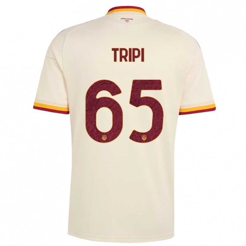 Danxen Kid Filippo Tripi #65 Champagne Red Yellow Away Jersey 2026/27 T-Shirt