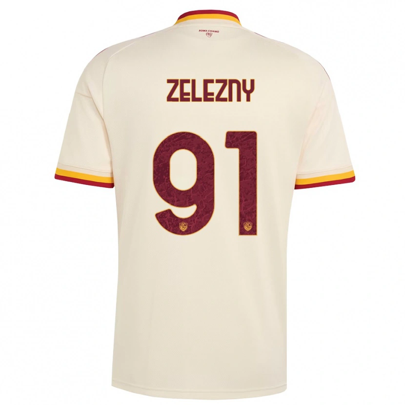 Danxen Kid Radoslaw Zelezny #91 Champagne Red Yellow Away Jersey 2026/27 T-Shirt