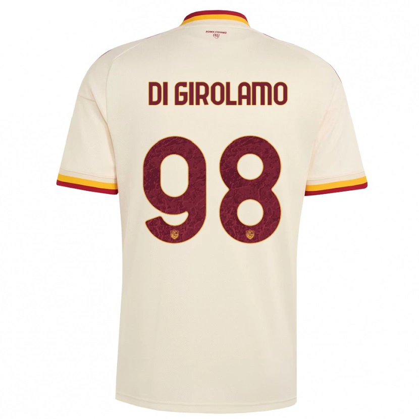 Danxen Kid Anita Di Girolamo #98 Champagne Red Yellow Away Jersey 2026/27 T-Shirt