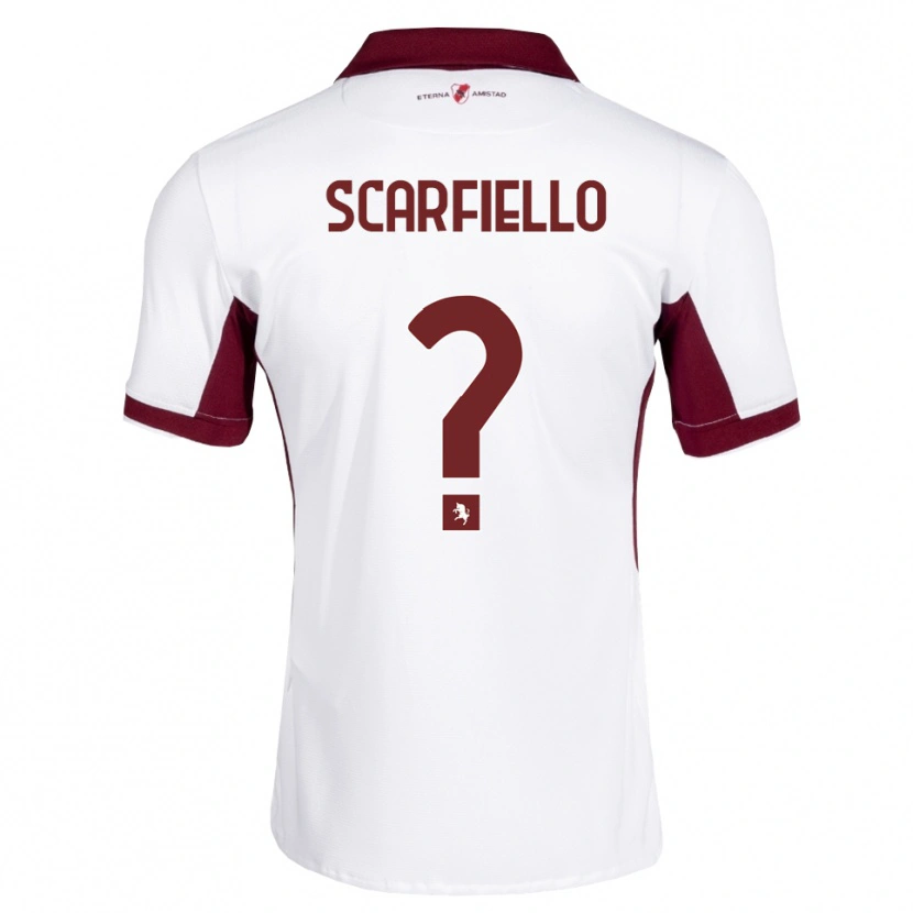 Danxen Kid Luca Scarfiello #0 Burgundy White Red Away Jersey 2026/27 T-Shirt