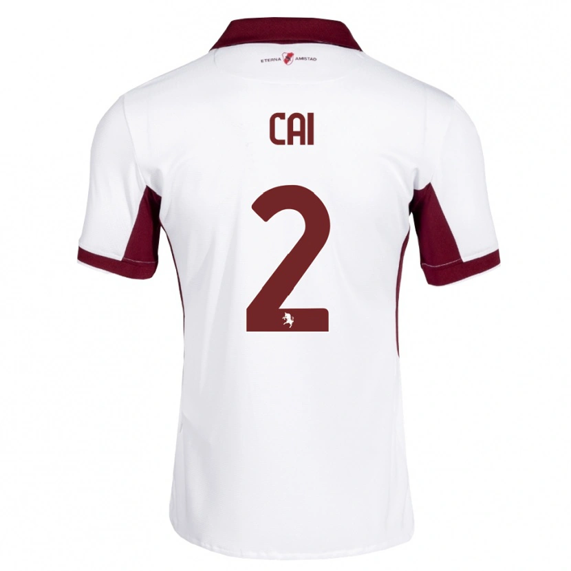 Danxen Kid Federico Cai #2 Burgundy White Red Away Jersey 2026/27 T-Shirt